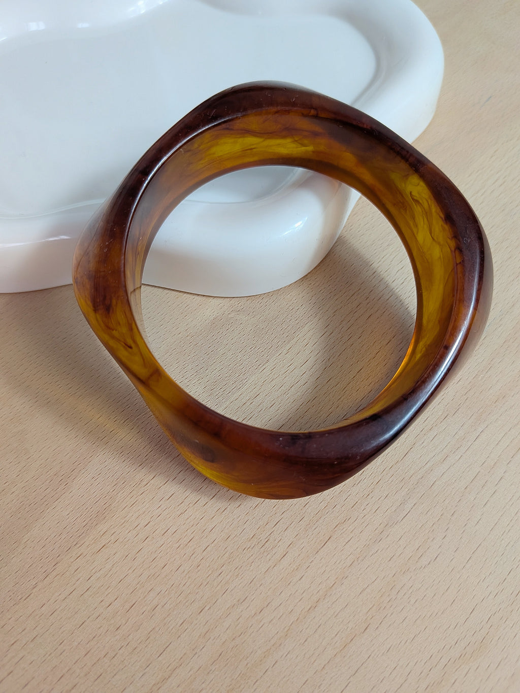 Bracelet Jonc Marron