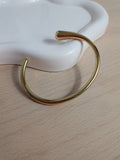 Bracelet Jonc ovale doré