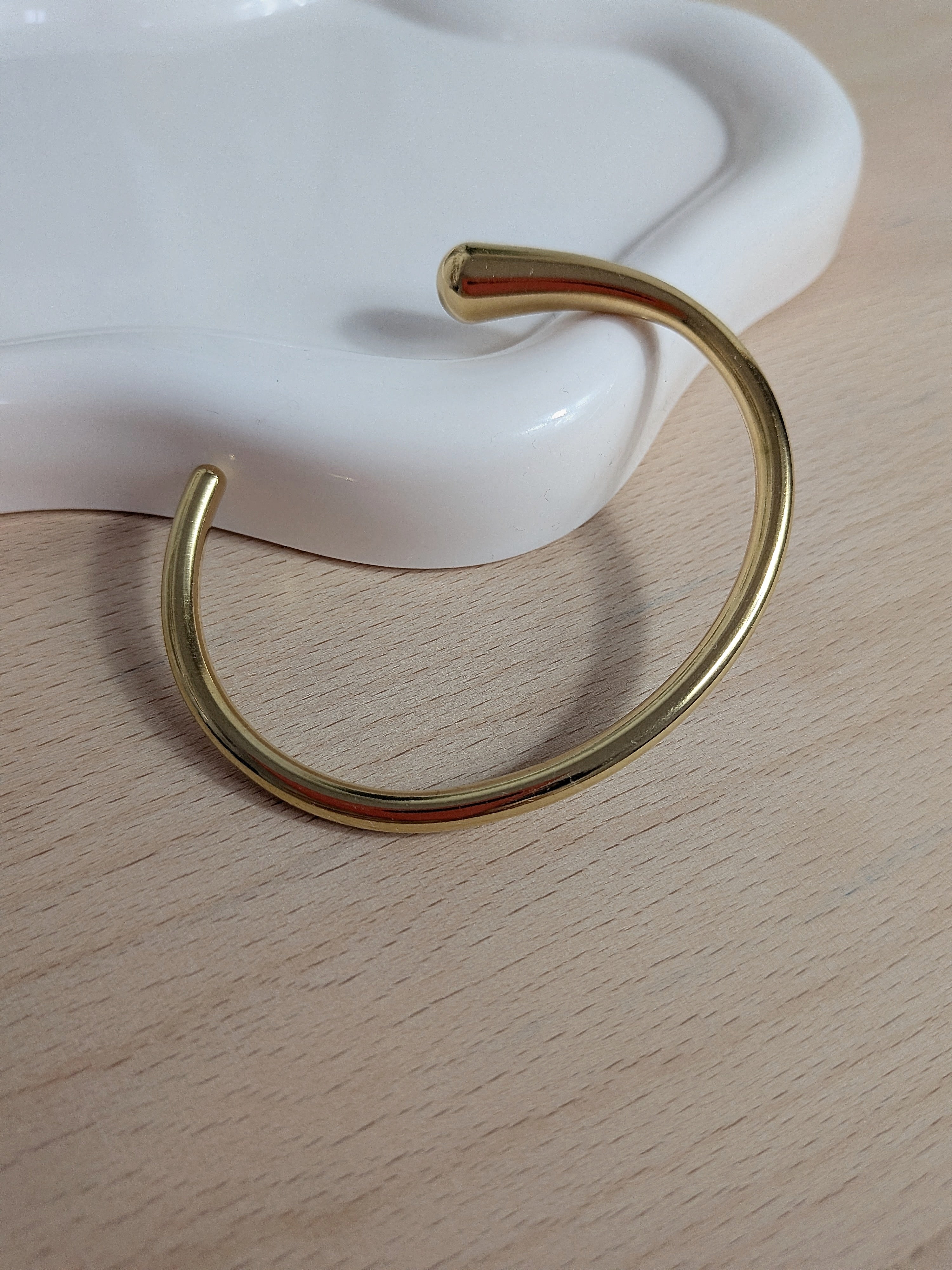 Bracelet Jonc ovale doré